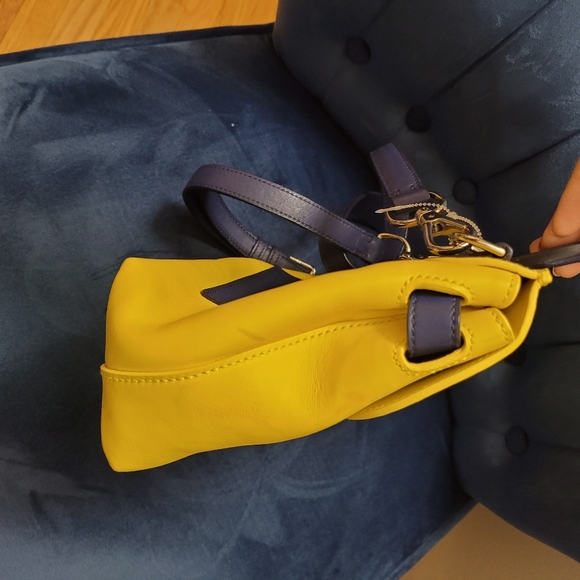 Ralph Lauren Ricky Bag - Yellow and Navy - Picture 6 of 12